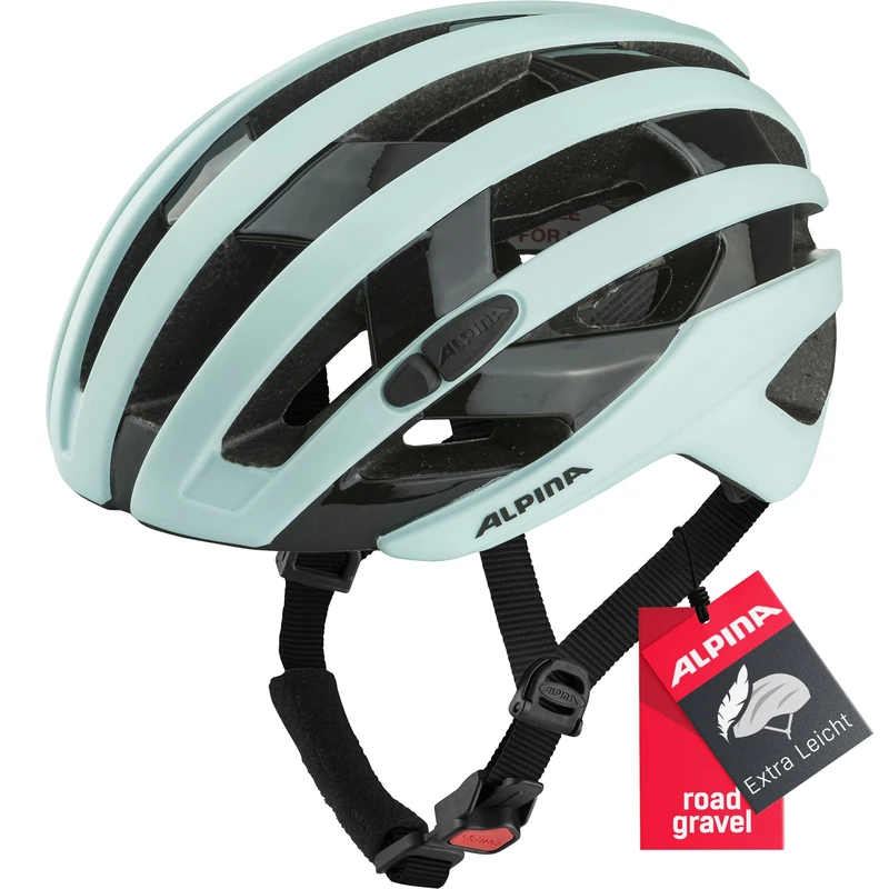 ALPINA Unisex - Adults, RAVEL cycling helmet, pastel-blue matt, 51-56 cm