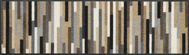 wash+dry doormat, Mikado Stripes nature 35x120cm, inside and outside, washable