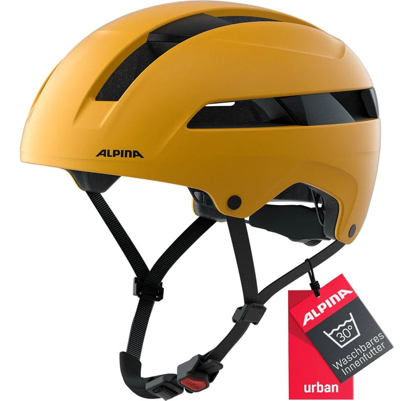ALPINA Unisex - Adults, SOHO cycling helmet, burned-yellow matt, 55-59 cm
