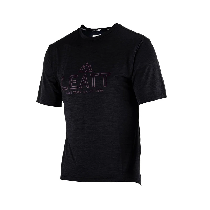 Leatt Men's MTB Trail 1.0 Jersey Technical Sport Jersey (Pack of 1) Black