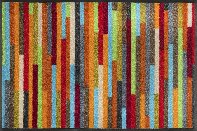 wash+dry Mikado Stripes Doormat 50 x 75 cm Washable Inside and Outside