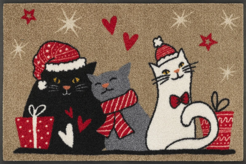 Wash+Dry Cuddle Time Door Mat, 50 x 75 cm, Washable for Indoor and Outdoor Use