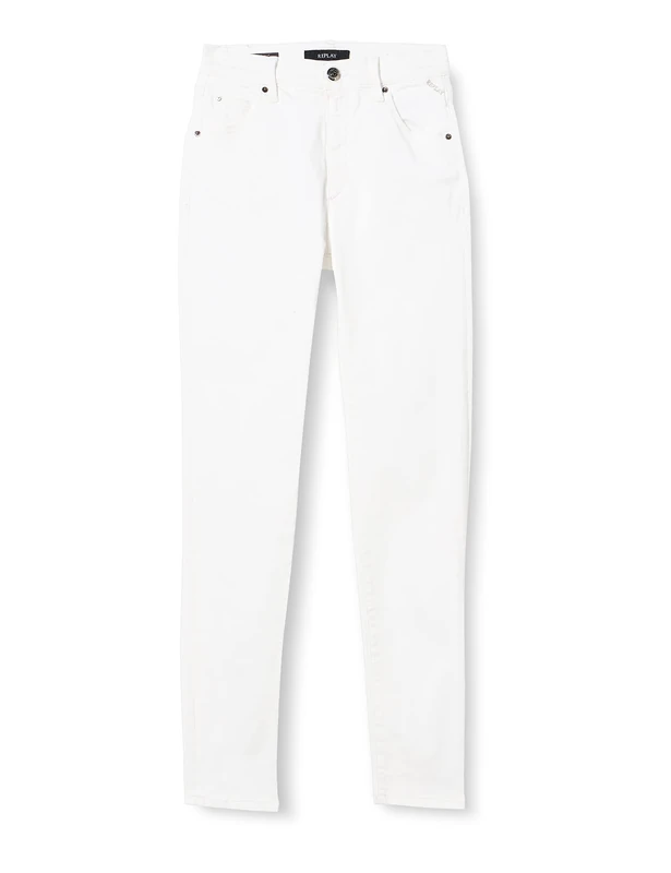 REPLAY Girl's SG9377 Hyperflex Colour Xlite Jeans, 001 WHITE, 14A