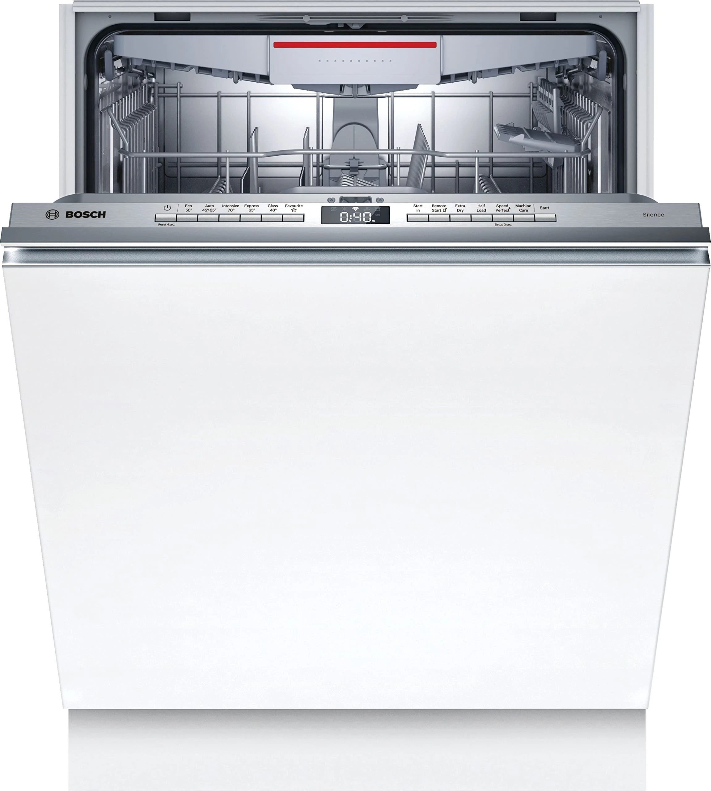 Bosch Home & Kitchen Appliances Bosch Series 4 SMV4HVX38G Dishwasher with 14 place settings, InfoLight, ExtraDry, Wifi enabled via Home Connect app, Integrated, 60 cm wide