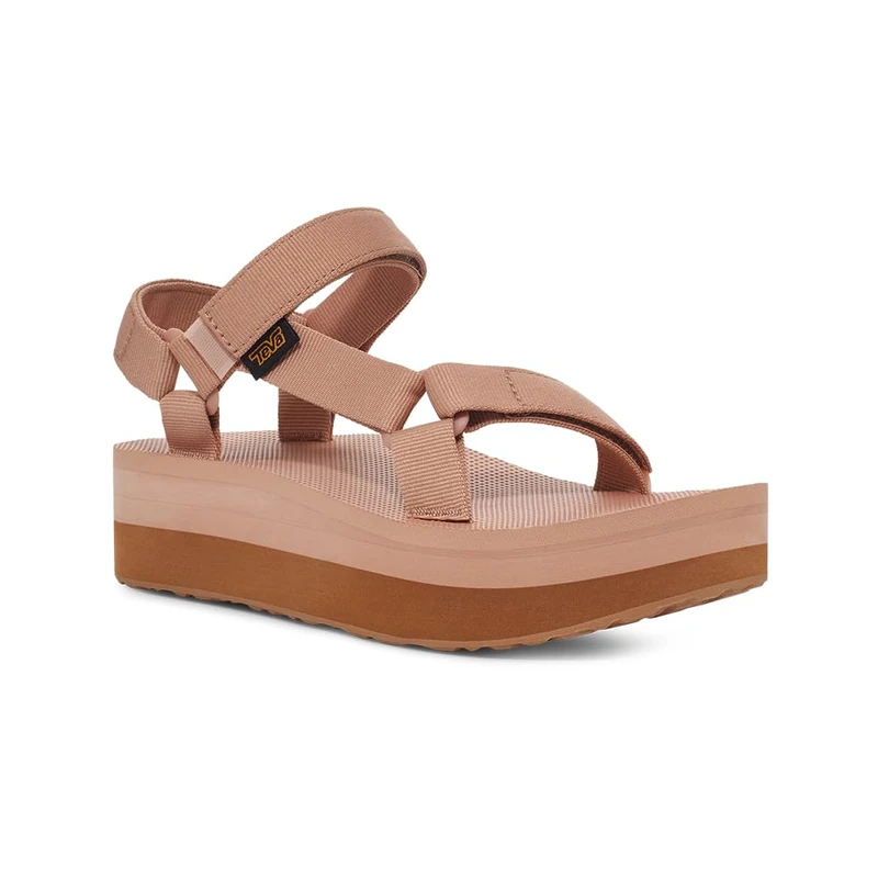 Teva Women's Flatform Universal Sandal, Maple Sugar/Lion, 7 UK