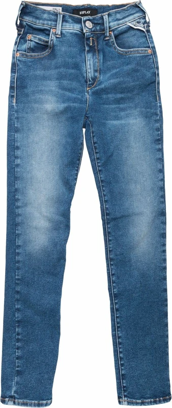 Replay Girls' Jeans Nellie Skinny-Fit Hyperflex with Stretch, Blue (Medium Blue 009), 12 years