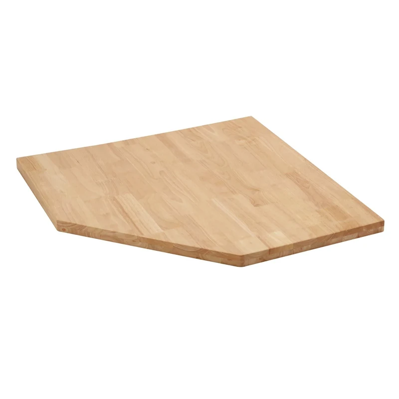 BUNKER 33210 Modular Hardwood Worktop for Corner Cabinet, 865mm