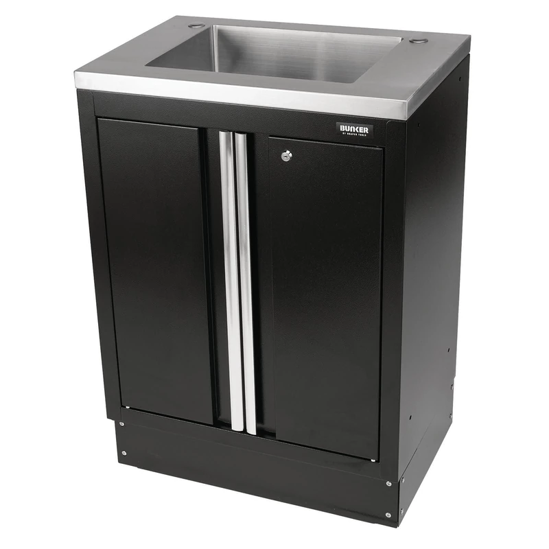 BUNKER 31034 Modular Floor Cabinet with Sink, 2 Door, 680mm