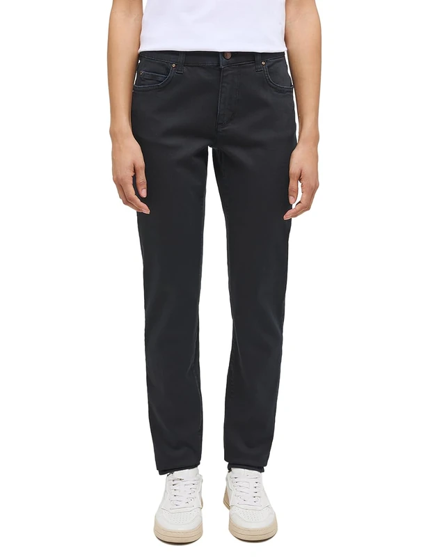 MUSTANG Crosby Relaxed Slim Women's Jeans Trousers, Black, 29W x 32L