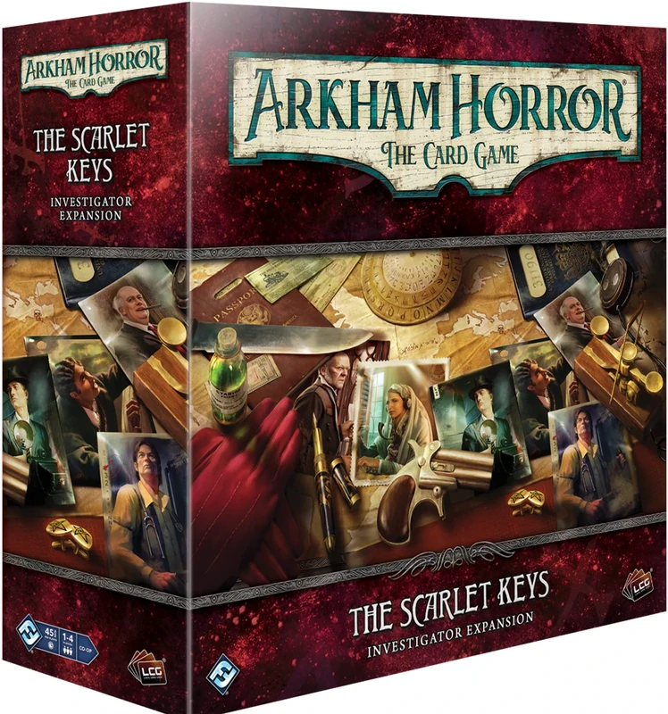 Fantasy Flight Games, The Scarlet Keys Investigator Expansion: Arkham Horror the Card Game, Card Game, Ages 14+, 1-4 Players, 45 Minutes Playing Time, FFGAHC69