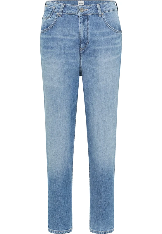 MUSTANG Women's Style Charlotte Tapered Jeans, Medium Blue 402, 28W x 32L