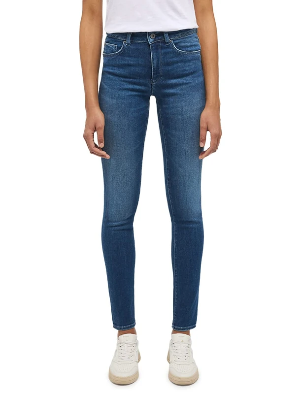 Mustang Women's Style Shelby Slim Jeans, Medium Blue 602, 32W x 36L