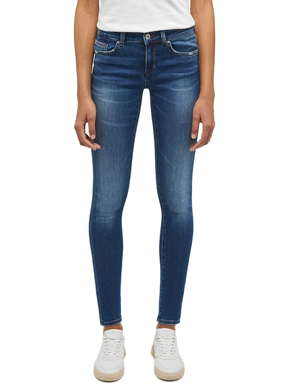 Mustang Women's Style Quincy Skinny Jeans, Medium Blue 702, 30W x 34L