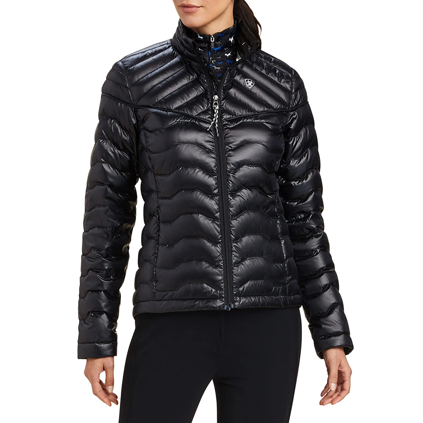 ARIAT Women's Ideal Down Jacket Coat, Ir Black, M