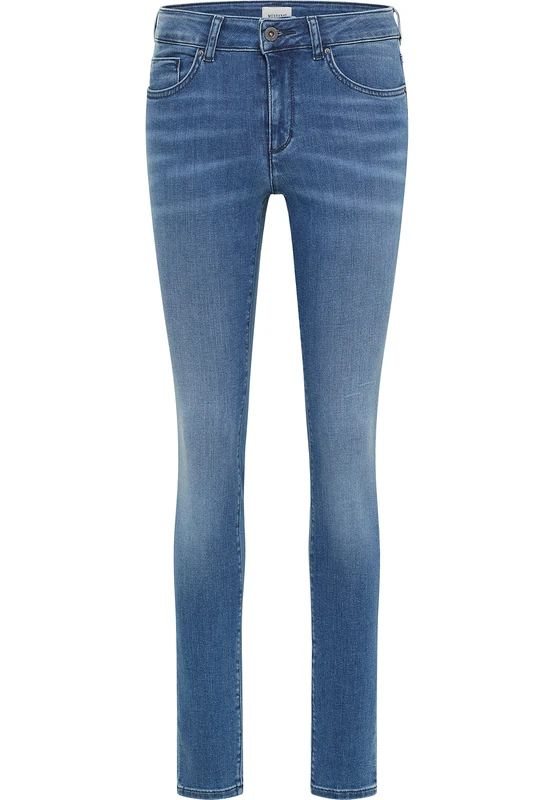 Mustang Women's Style Shelby Skinny Jeans, Medium Blue 502, 31W x 30L