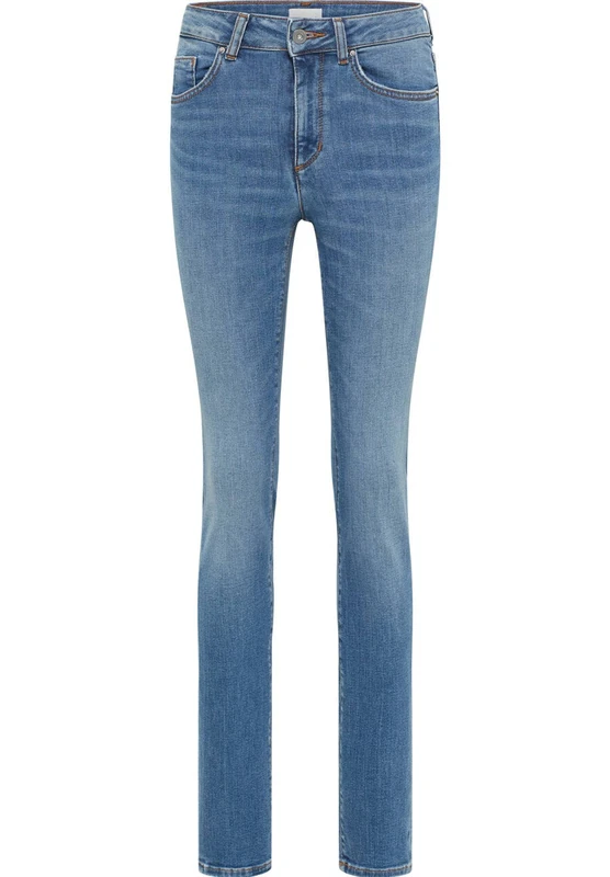 Mustang Women's Style Shelby Slim Jeans, Medium Blue 402, 28W x 30L