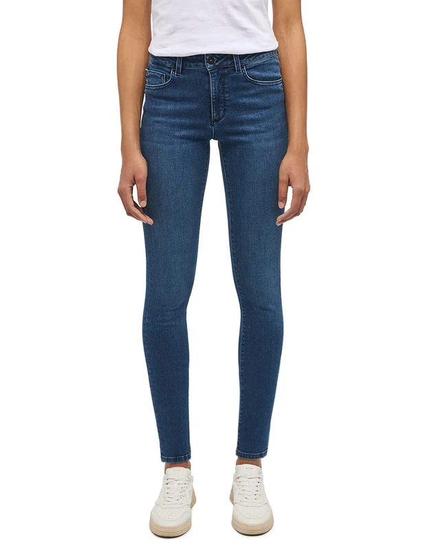 MUSTANG Women's Style Shelby Skinny Jeans, Medium Blue 782, 33W x 36L