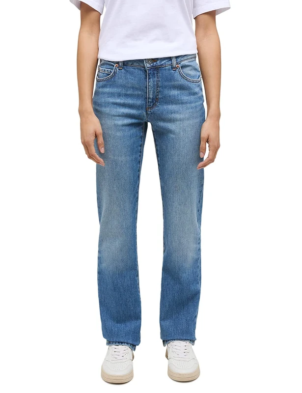 Mustang Women's Style Crosby Relaxed Straight Jeans, Medium Blue 402, 30W x 30L