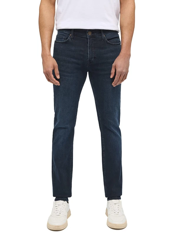 Mustang Men's Style Frisco Skinny Jeans, Dark Blue 983, 38 W/32 L