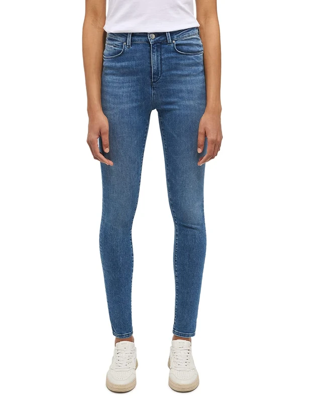 Mustang Women's Style Georgia Super Skinny Jeans, Medium Blue 682, 29W x 30L
