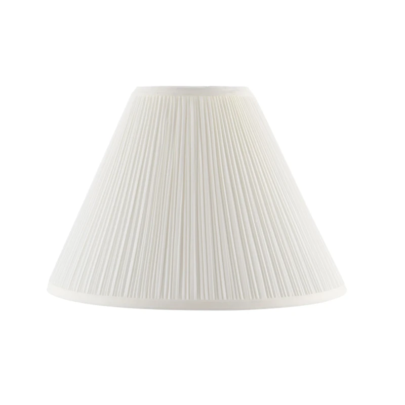 Aspen Creative 33191, Mushroom Pleated Off-White Spider Lamp Shade, 6" Top x 16" Bottom x 12" Slant Height