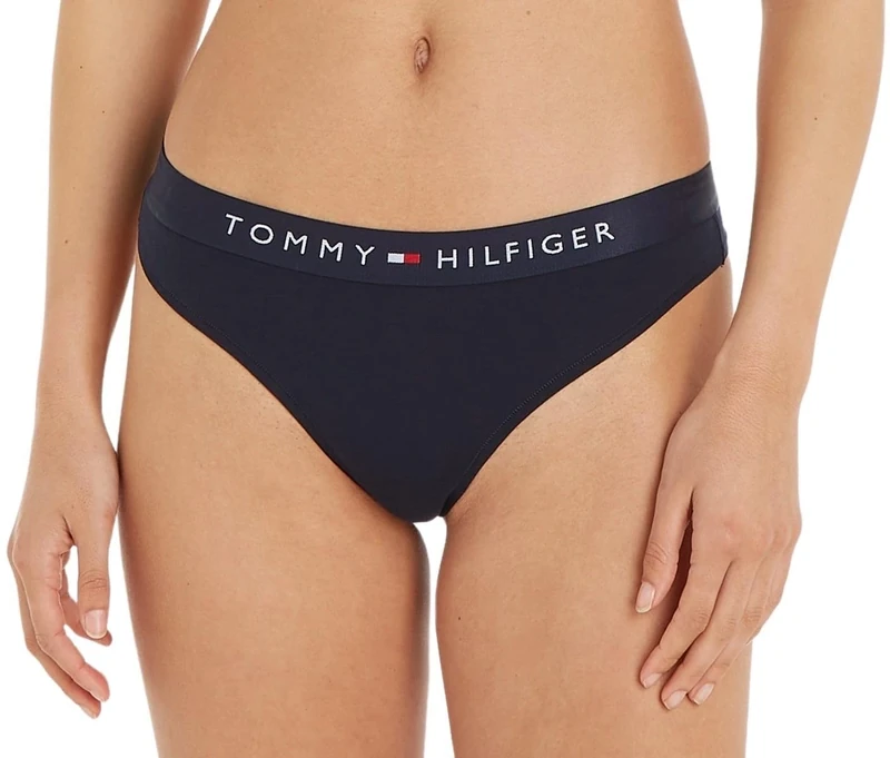 Tommy Hilfiger Women’s Thong, Blue (Desert Sky), M