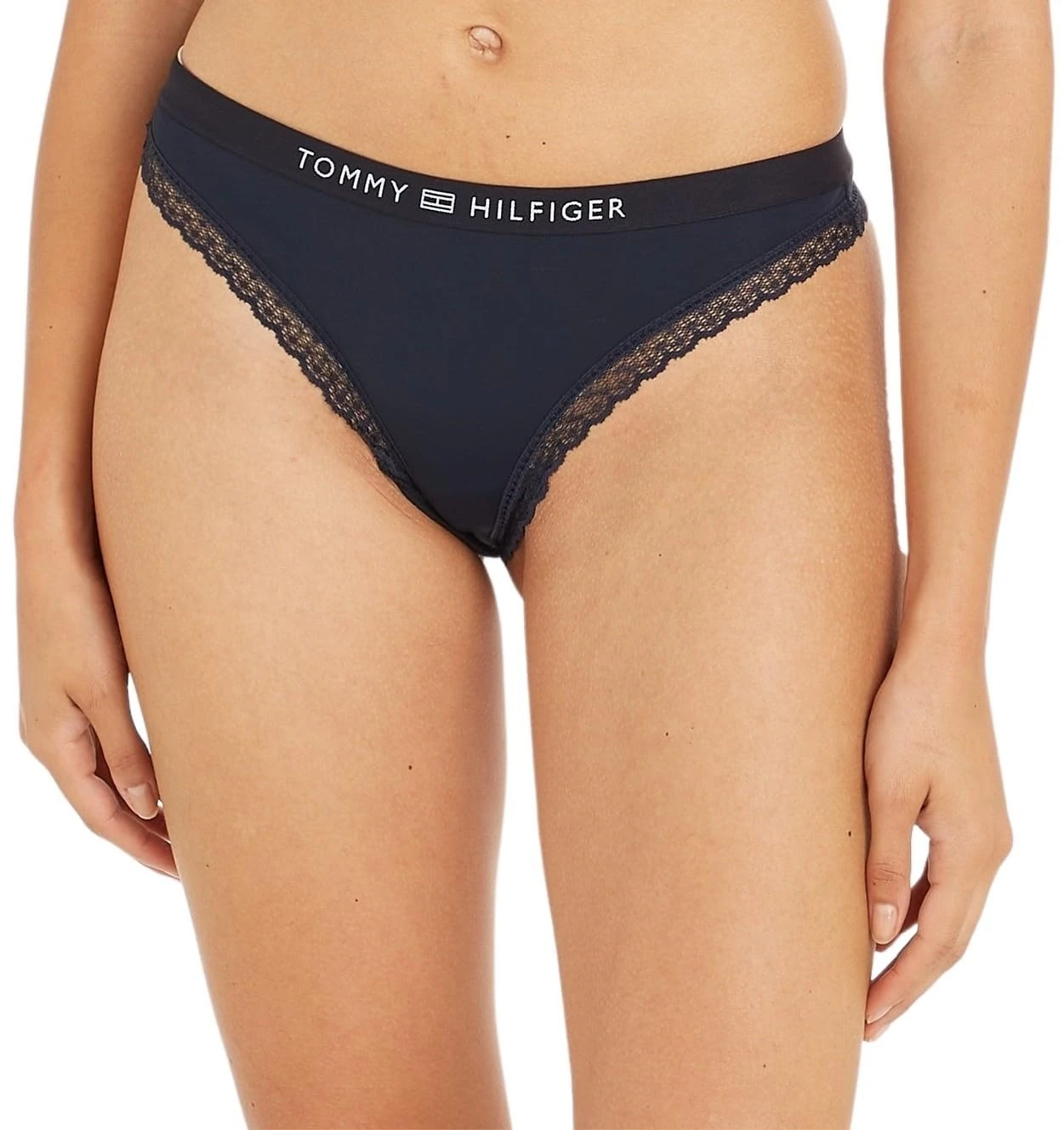 Tommy Hilfiger Women’s Thong, Blue (Desert Sky), L