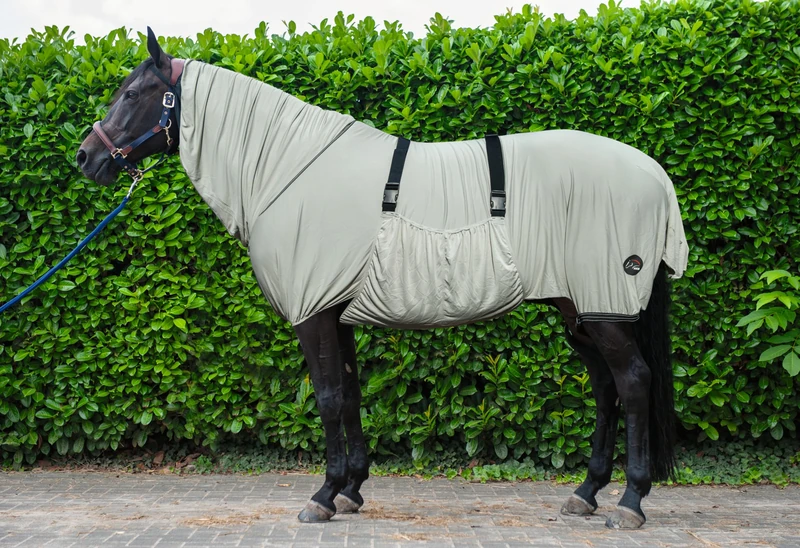 HKM Cooling Horse Rugs & Blankets Blue 155 - Image 1