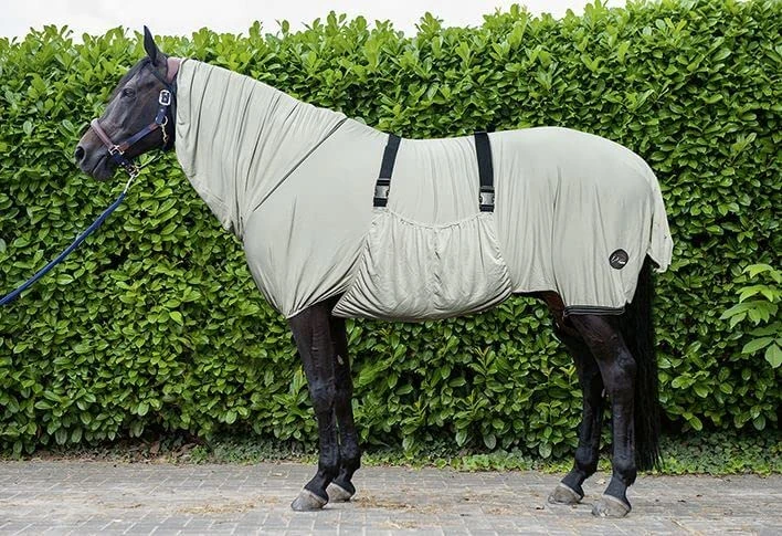 HKM Cooling Horse Rugs & Blankets Light Grey 75