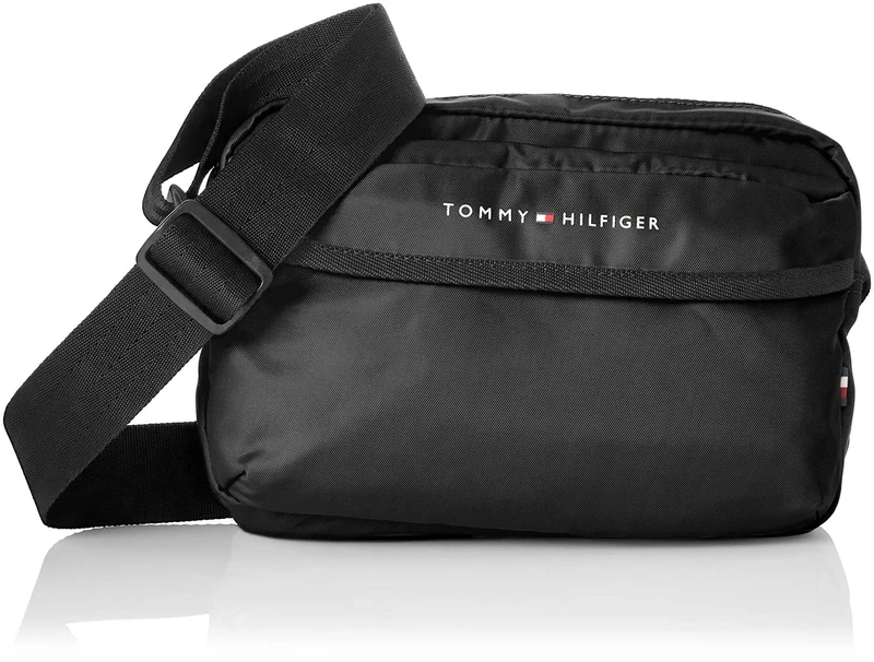 Tommy Hilfiger Men TH Skyline Camera Bag Shoulder Bag Small, Black (Black), One Size