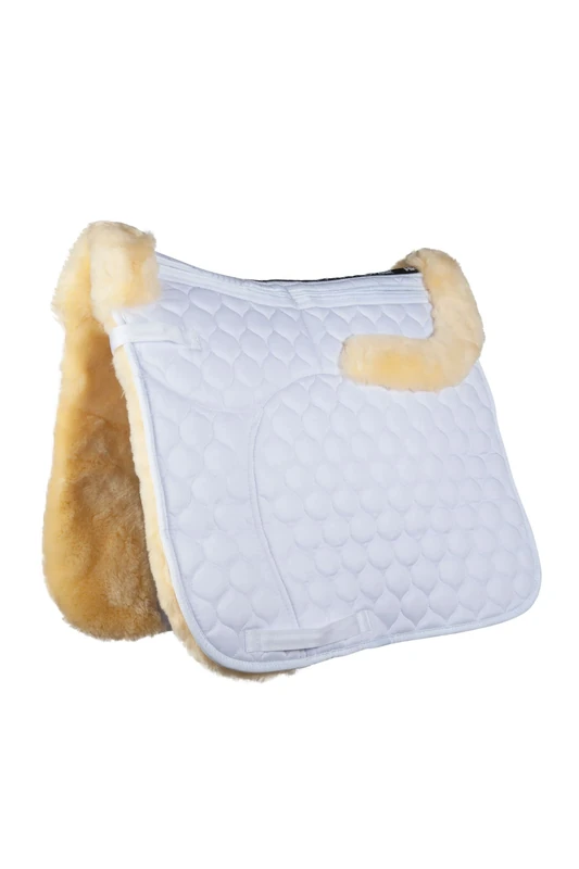 HKM Korrektur Full Saddle Pads White Vielseitigkeit