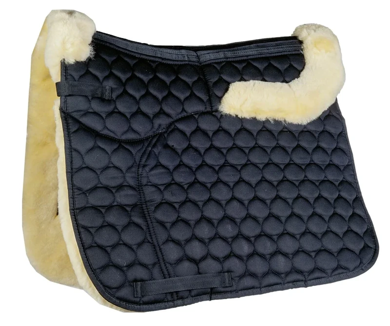 HKM Korrektur Full Saddle Pads Black/Nature Vielseitigkeit