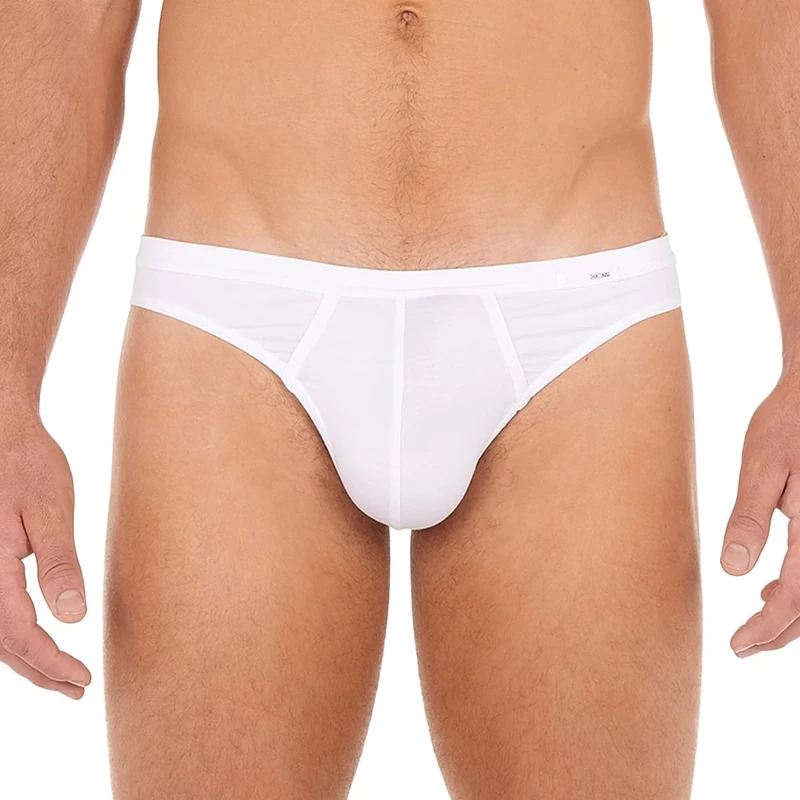 HOM Men's Slip Micro Comfort Tencel Briefs - Soft White L