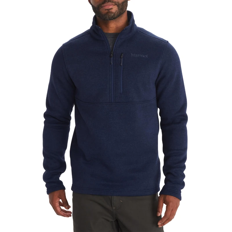 Marmot Men's Drop Line 1/2 Zip Jackets, Arctic Navy, M