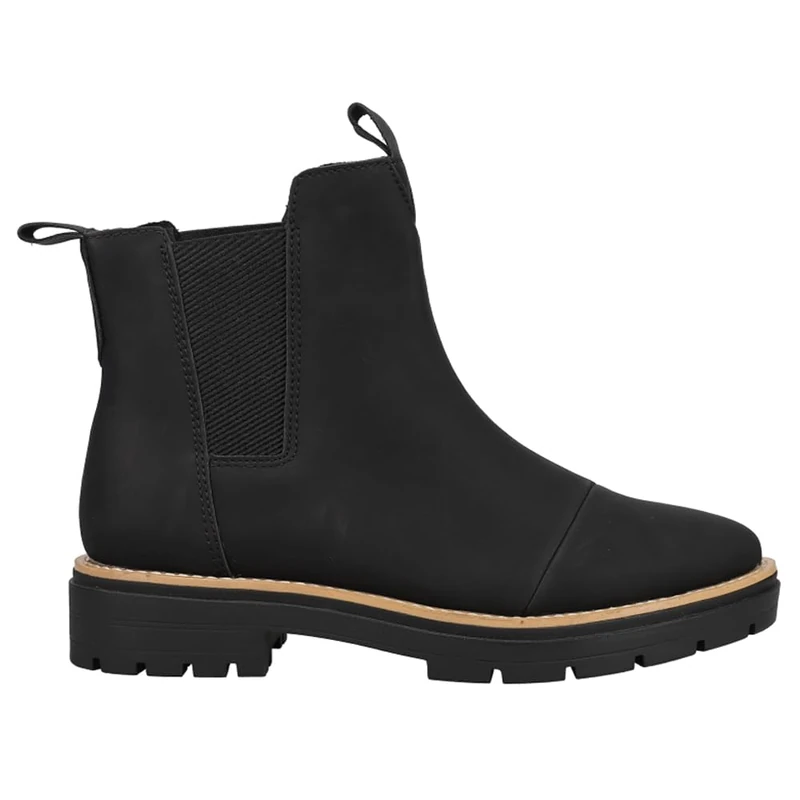 TOMS Chelsea Lug Boot - Stylish Faux Leather & Nylon for Comfort & Support | Memory Foam Insole & Durable TPR Outsole
