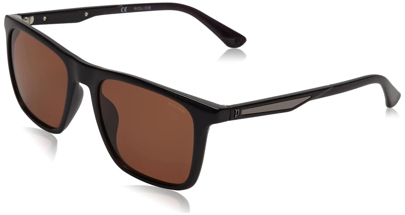Police SPLF17 Sunglasses, Grigio Scuro TRASPARENTE LUCIDO, 54