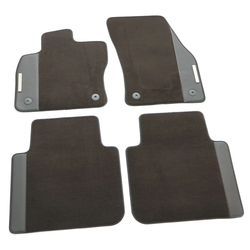 Seat 5FJ863011DLOE Premium Textile Floor Mats 4 x Fabric Mats Velour Logo Brown with Tarraco Lettering