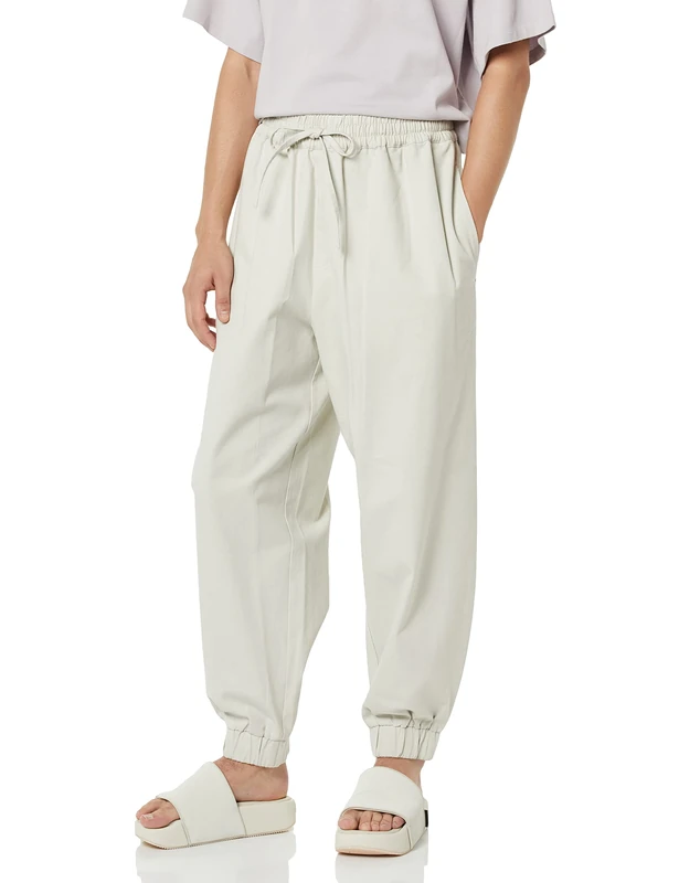 rare/self All-Gender Pull-On Twill Jogger, Off Black, 2 - Image 1