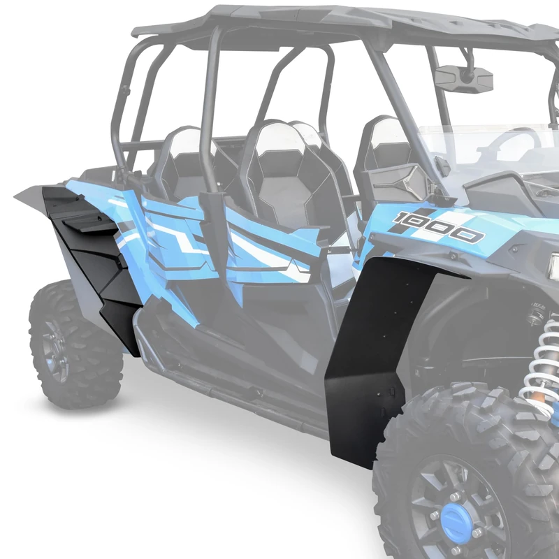 SAUTVS Wider Front Mud Flaps & Rear Fender Flares Kit for RZR XP 1000, XXL Splash Proof Extended Front Rear Mud Flaps Fender Flares Guards for Polaris RZR XP/XP 4 1000 Accessories 2014-2022 (6PCS)