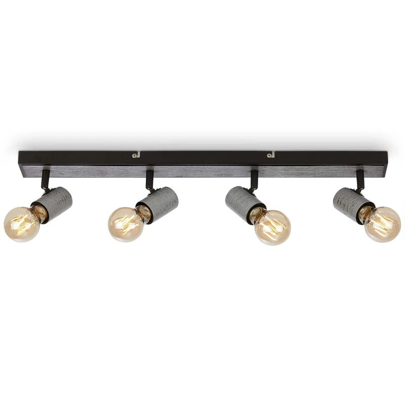 Briloner 4-Socket Ceiling Spotlight - Antique Silver E27