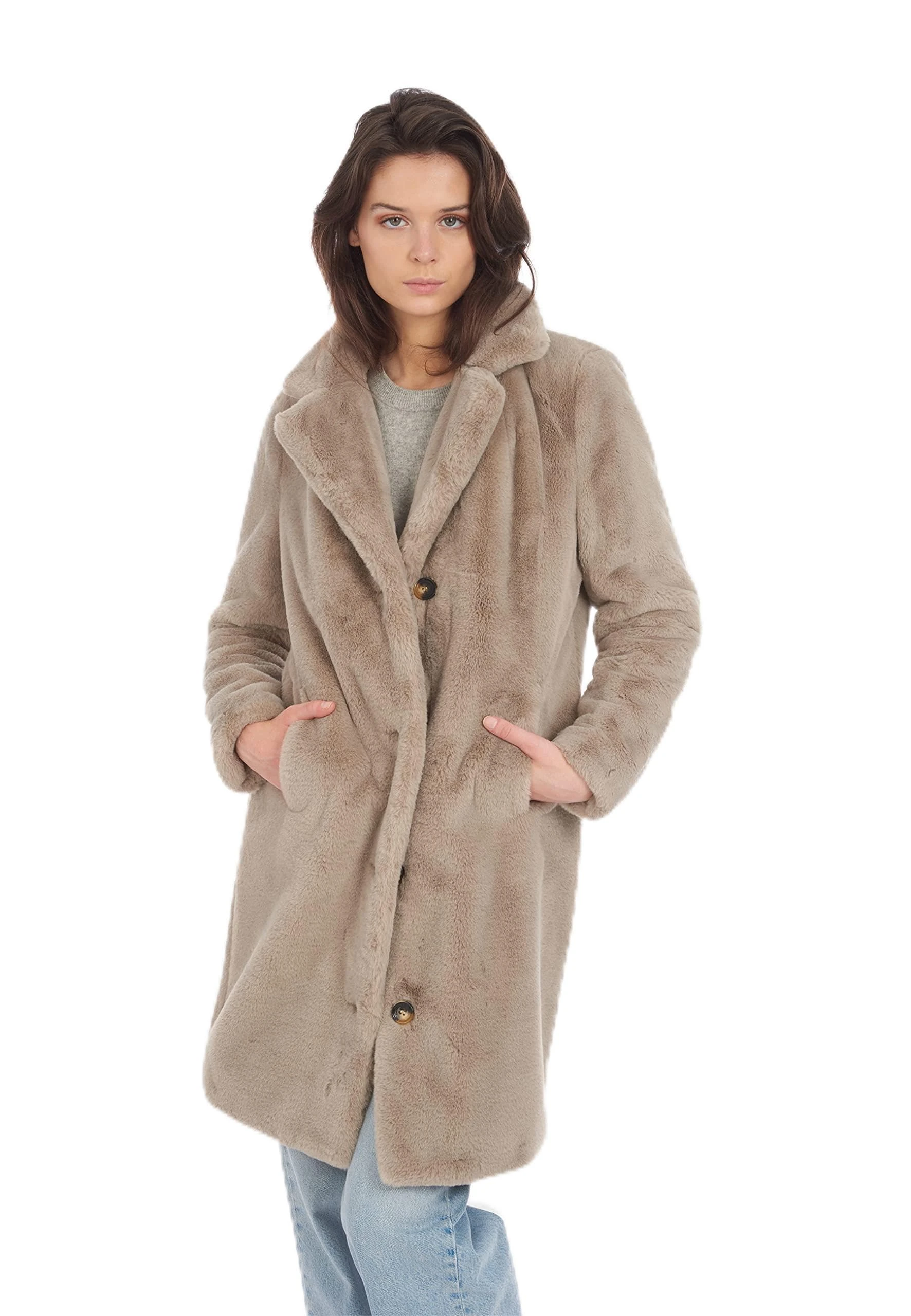 Oakwood Women's Cyber Coat, Dark Beige, XL