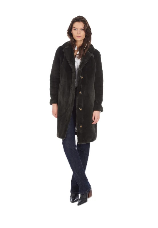 Oakwood Cyber Coat, Dark Grey, M for Women, Dark grey, M