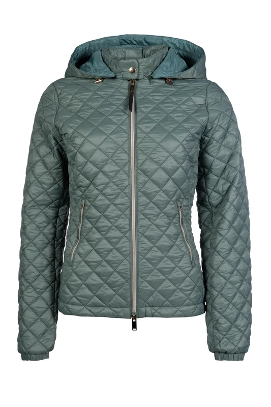 HKM Women's Stella Quilted Jacket, Deep Green, M