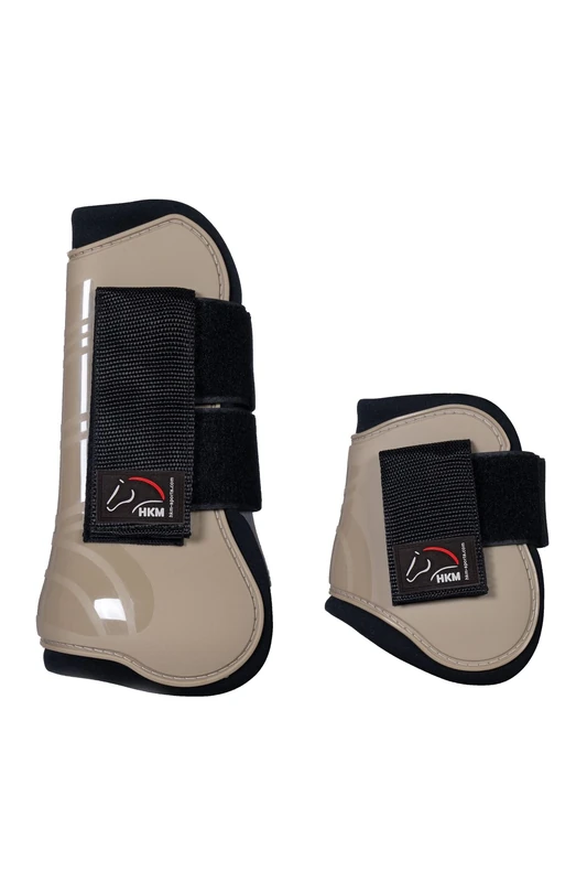 HKM Genua Set Of 4 Protection and Fetlock Boots Sand Pony