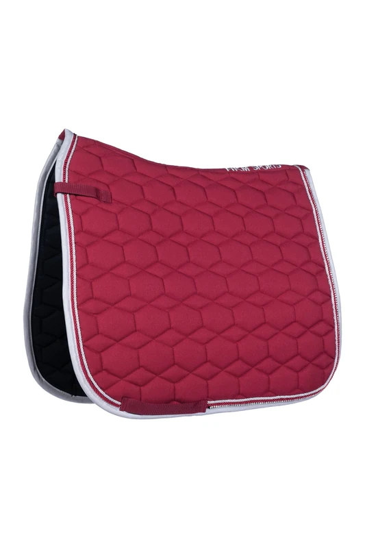 HKM Crystal Fashion Saddle Cloth Wine Red Dressage