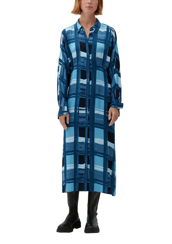 s.Oliver BLACK LABEL Women's Dresses Long, Blue, 14