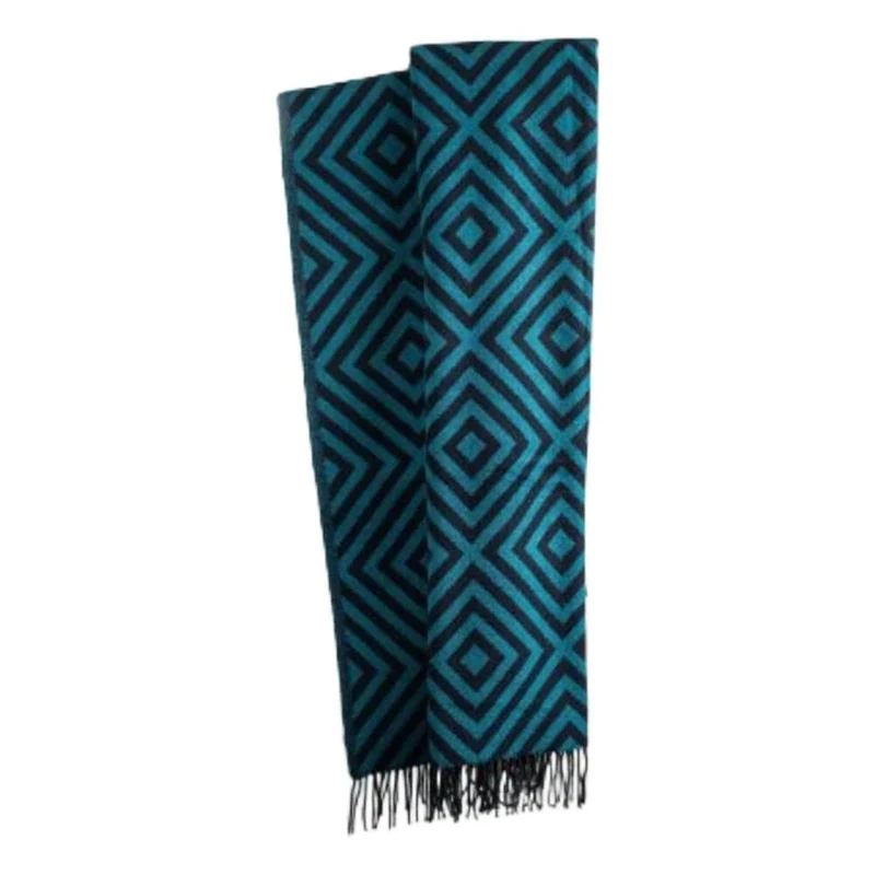 Lennon Blanket Wool Blend Sofa Throw Soft Warm Winter Bed Two-Tone 150x200cm