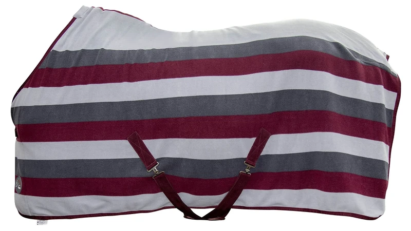 HKM Professional Horse Blankets Dark Gray/Wine Red/Stone Gray 155