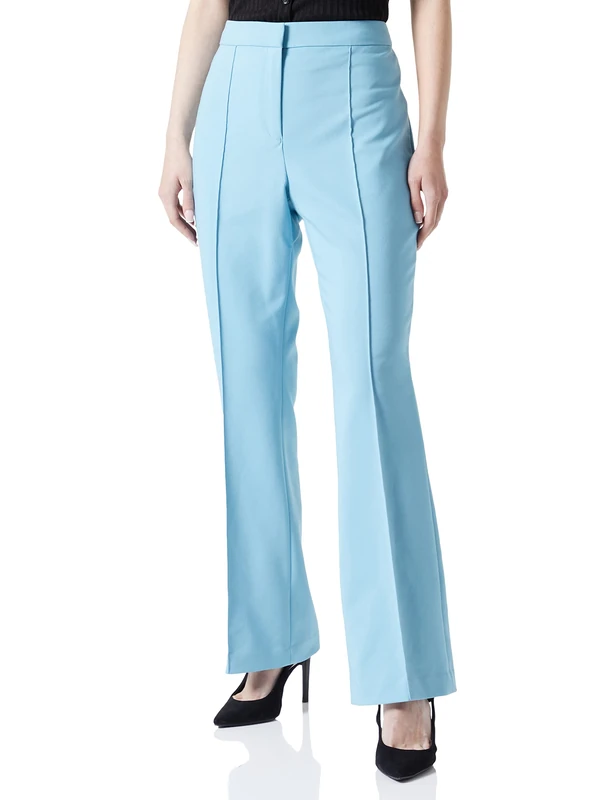 s.Oliver BLACK LABEL Women's Hosen Lang, Blue Green, 40 / Long