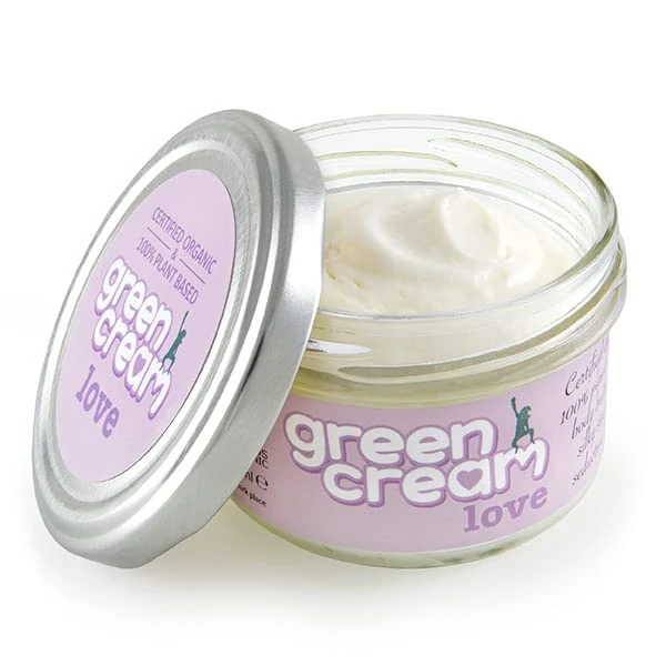 Green Cream Jasmine, Rose & Frankincense Body Butter 100ml | 100% Organic Moisturiser | Natural Nourishing Body Cream